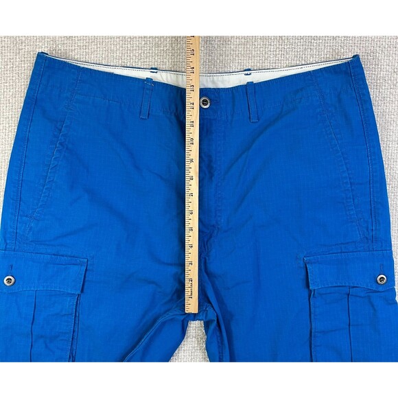 Levi's Cargo Shorts Men's 38 Ripstop Blue Cotton 38x11 Outdoor Hiking Utility - Picture 7 of 10